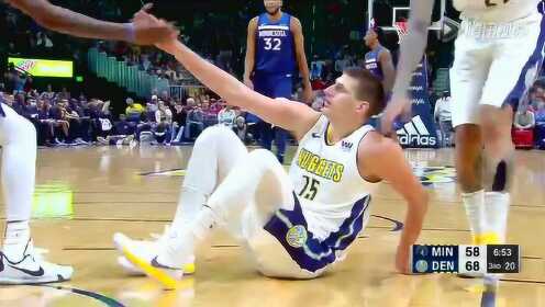《NBA全场集锦》森林狼vs掘金第3节精编 克劳福德总得分超越麦蒂