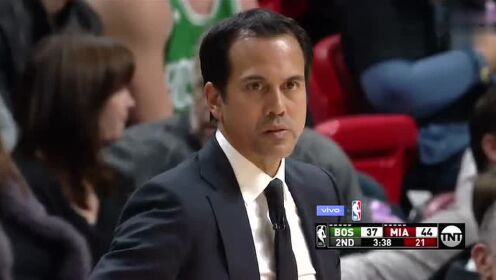 《NBA全场回放》【回放】凯尔特人vs热火第2节 热火早早打花绿军