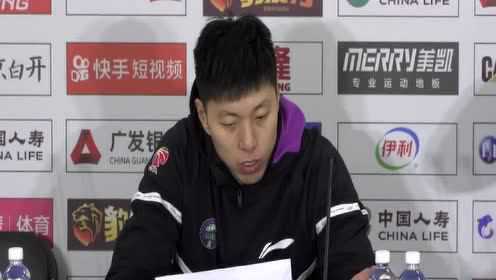 《CBA全场集锦》采访山东主教练巩晓彬&李敬宇：队员要尽快融合齐心协力赢球