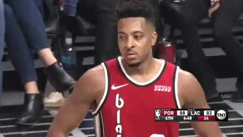 《NBA全场回放》【回放】开拓者vs快船第4节 快船进攻火力全开路威三分杀人