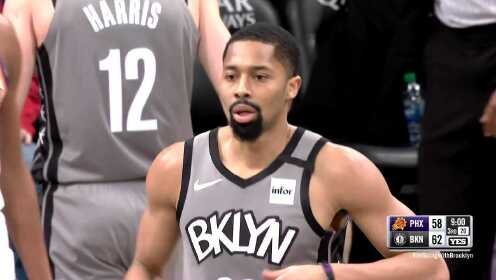 《NBA全场回放》【原声回放】太阳vs篮网第3节 普林斯里突外投连续得分