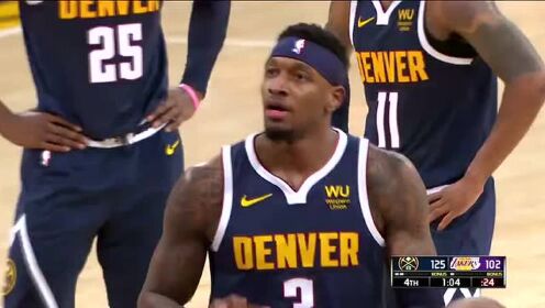 《NBA全场回放》【回放】掘金vs湖人第4节 朗多甩传仙丹射三分