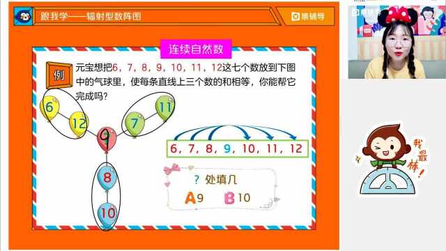 小学二年级3.10【数】辐射型数阵图