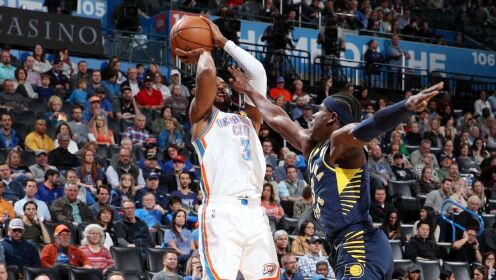 《NBA全场集锦》【原声】步行者107-100雷霆 步行者七人上双  沃伦24分保罗仅4分