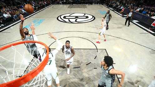 《NBA全场集锦》【原声】爵士118-107篮网 欧文空取32+11爵士5人上双豪取10连胜