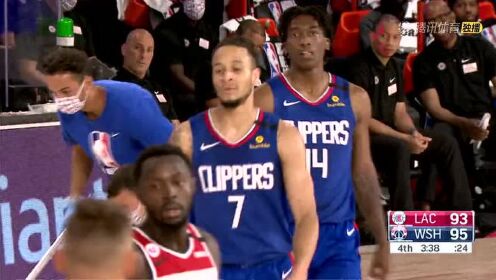 《NBA全场回放》【回放】快船vs奇才第4节 麦格鲁德连中三分力挽狂澜