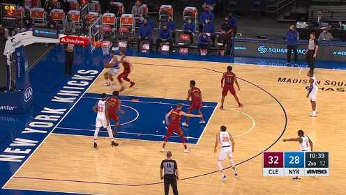 《NBA全场回放》NBA季前赛：骑士vs尼克斯第2节中文解说回放