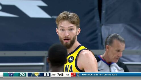 《NBA全场集锦》黄蜂vs步行者第3节中文解说回放
