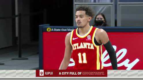 《NBA全场集锦》老鹰vs步行者第3节英文原声回放