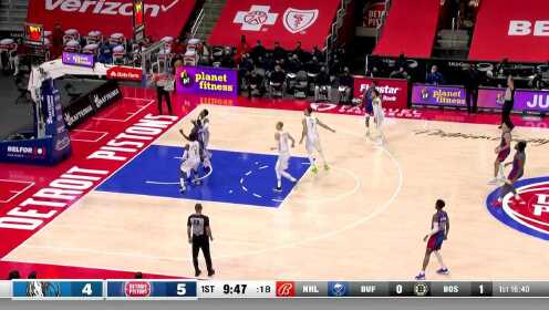 《NBA全场集锦》萨迪克贝转换三分不手软 外线出手一箭穿心