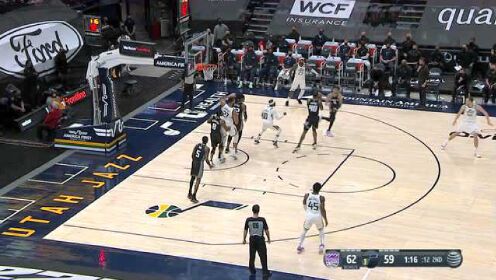 《NBA全场集锦》【原声】国王112-128爵士 米切尔42分力压福克斯30+8