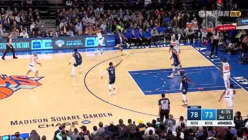 《NBA全场集锦》【纯享】森林狼vs尼克斯精华回放 唐斯关键2+1逆转助队超越湖人升至西部第七