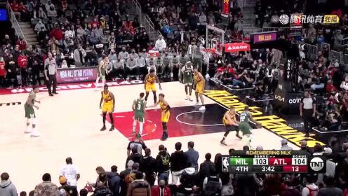 《NBA全场集锦》【原声】雄鹿114-121老鹰 老鹰14分逆转双杀雄鹿