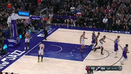 《NBA全场集锦》一招锁定胜局！德罗赞移花接木助攻怀特三分穿心