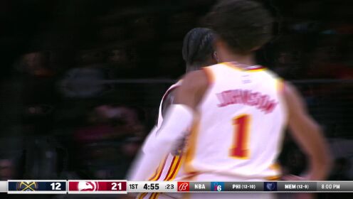 《NBA全场集锦》【原声】掘金109-117老鹰 特雷杨缺席默里34+8力克掘金