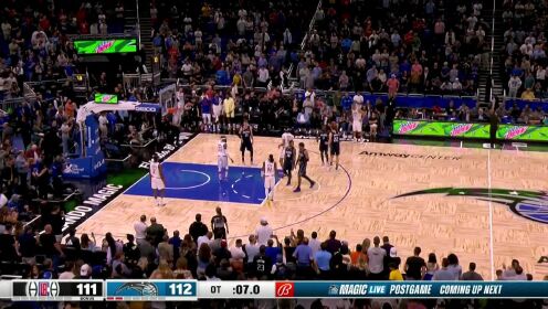 《NBA全场集锦》卢指导已被摸透？快船连续两次发球失误葬送绝杀机会