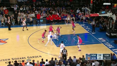 《NBA全场集锦》独挑大梁 布伦森两记中投带队追分