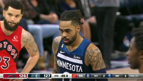 《NBA全场集锦》拉塞尔关键时刻两罚全中 阿奴诺比三分绝杀未果惨遭逆转