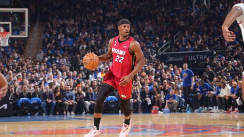 《NBA全场集锦》【球星】巴特勒vs尼克斯集锦 爆砍25+11两双率队拿下开门红