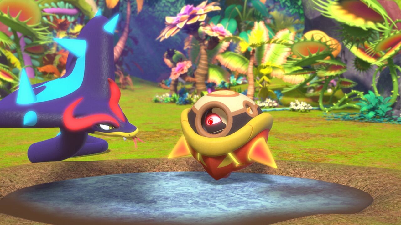 寒冰蛇王对战泥潭陆龟