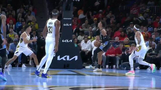 步行者vs老鹰五佳球 特雷杨妙传洞穿防线 杰克逊神兵天降残暴补扣