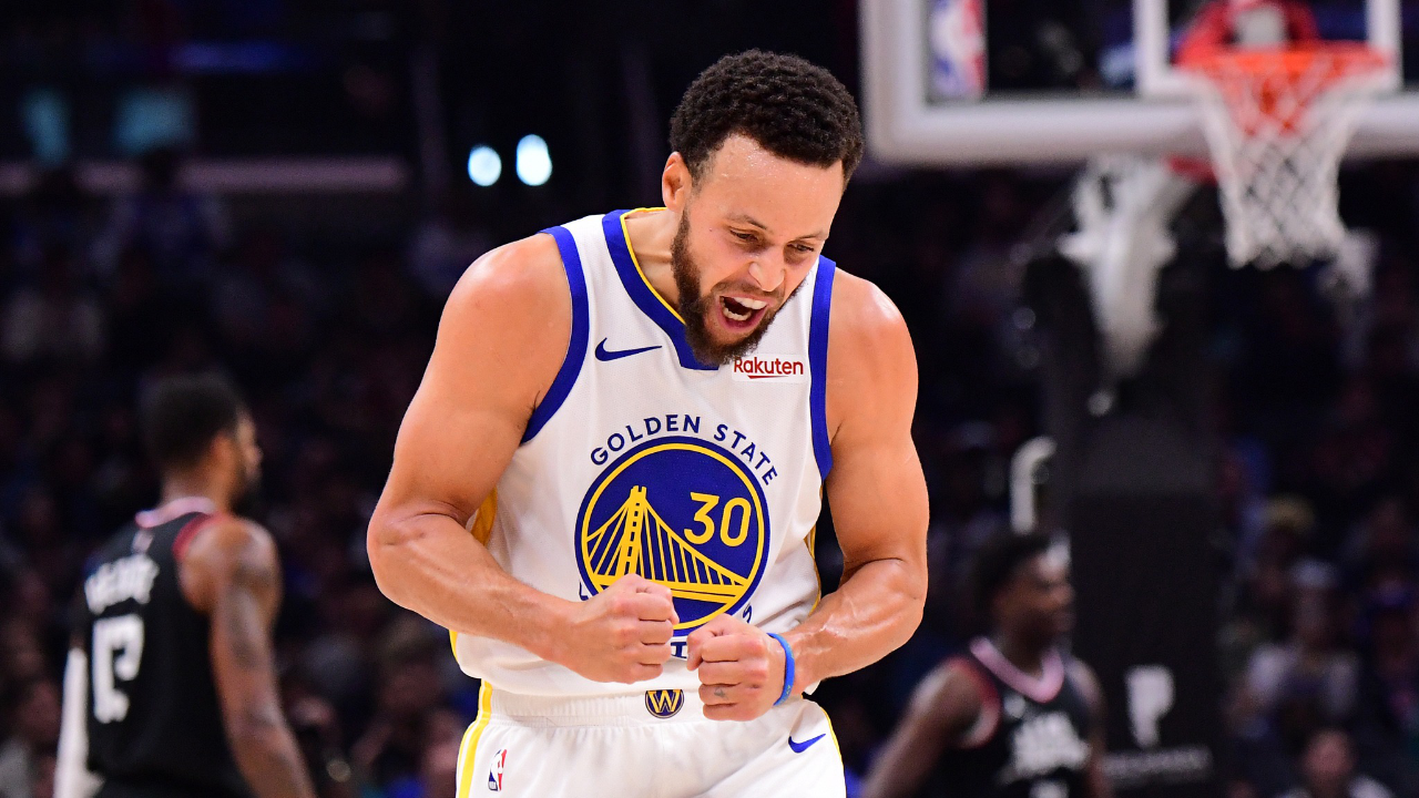 球星库里vs快船集锦