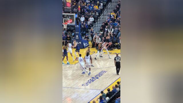 现场视角观看雷霆vs勇士 霍姆格伦是真滴高啊