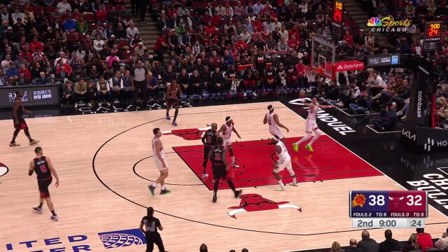 太阳116-115公牛 比尔首秀太阳加时艰难战胜公牛