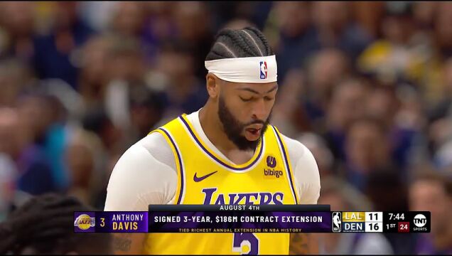 NBA揭幕战：湖人vs掘金第1节中文解说回放