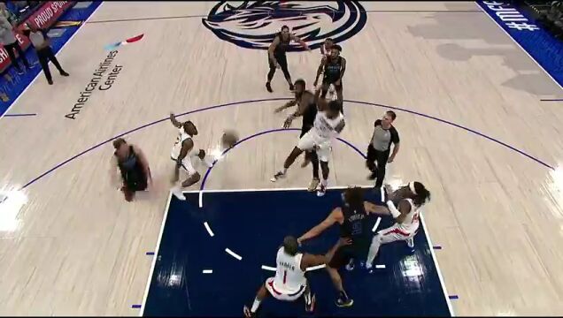 NBA季中锦标赛小组赛：快船vs独行侠第3节英文原声回放