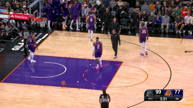 一老一少两大天赋怪各显神威 杜兰特精准中投文班亚马高空作业