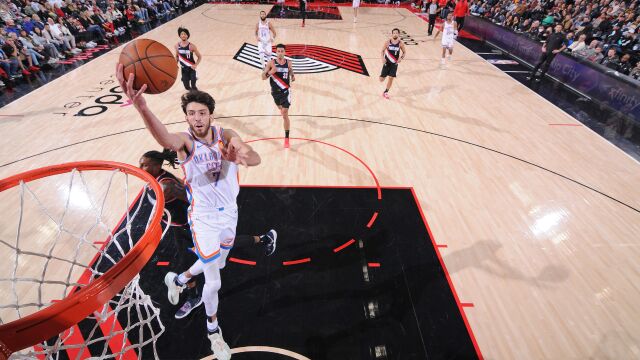 霍姆格伦v开拓者集锦 6中6百分百命中率砍下16+6