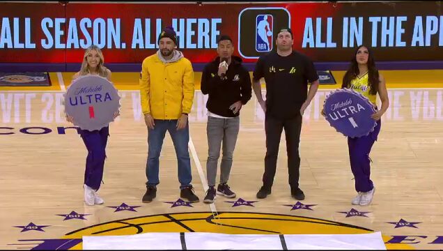 NBA常规赛：国王vs湖人第3节英文原声回放