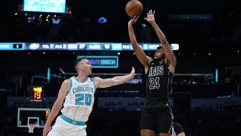 《NBA全场集锦》【原声】篮网133-121黄蜂 托马斯33分延续状态榜眼米勒22+9难阻失利