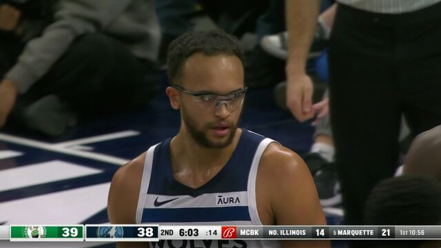 身体优势尽显！李凯尔身后大帽制裁布朗