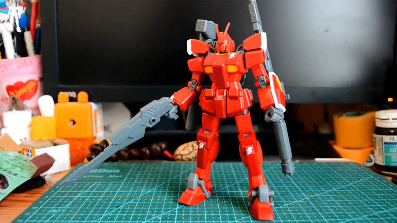 评头论足模玩分享评头论足万代hgbf惊异红武士创战者