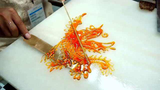 糖画制作——凤凰