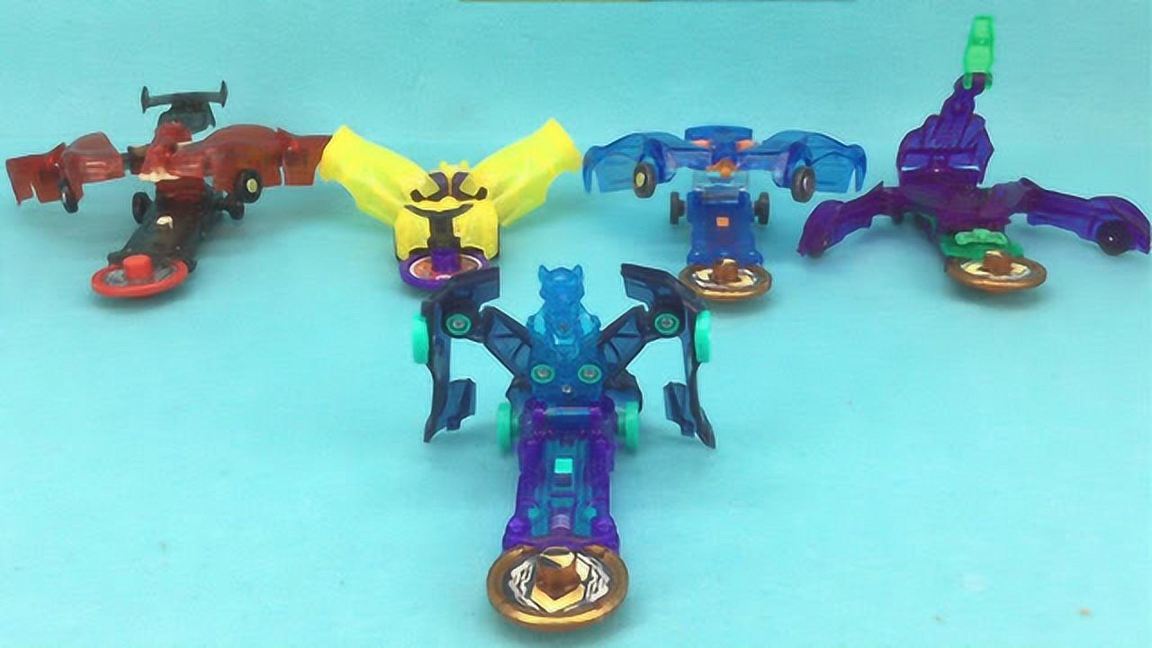 《玩具》糖糖亲子游戏 机甲兽神爆裂飞车变形玩具超音战蝠_高清1080p