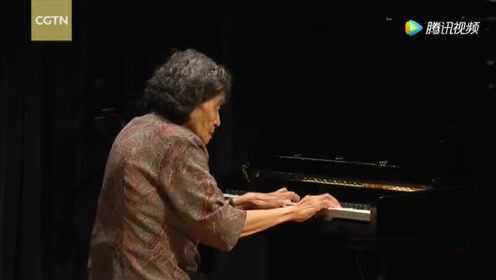 中国第一代钢琴家巫漪丽，耄耋之年《梁祝》独奏