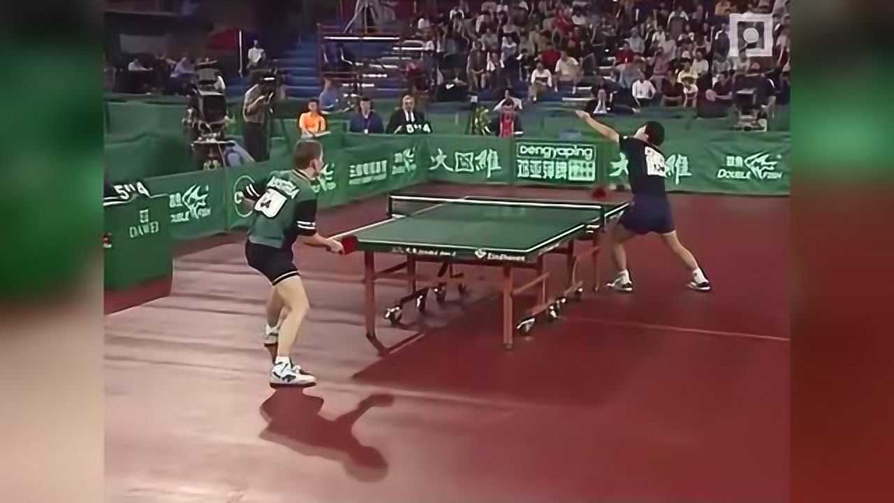乒乓球比赛刘国梁珍贵视频_高清