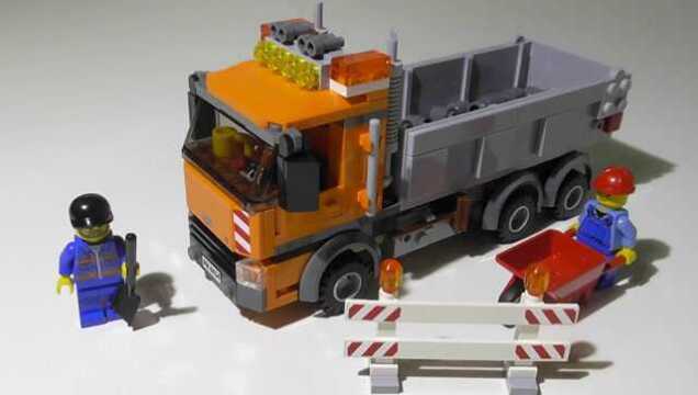 lego乐高积木城市系列4434自卸卡车的快速搭建