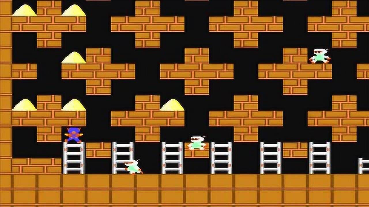 超难fc游戏《淘金者2》第12关