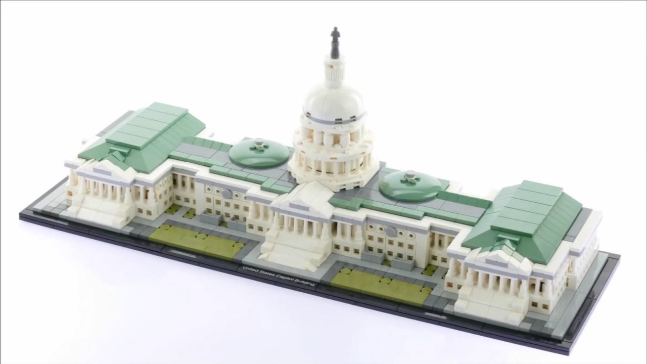 快速搭建乐高积木建筑系列21030美国国会大厦