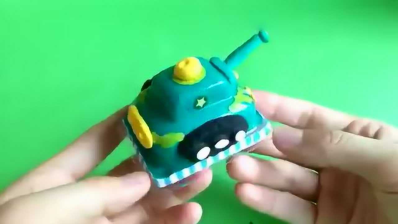 回力车战队之装甲车 粘土制作汽车总动员