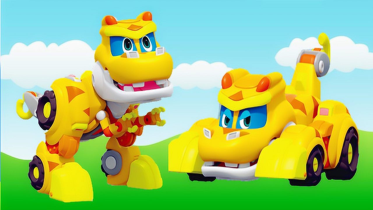 帮帮龙出动恐龙探险队玩具吊车洛奇