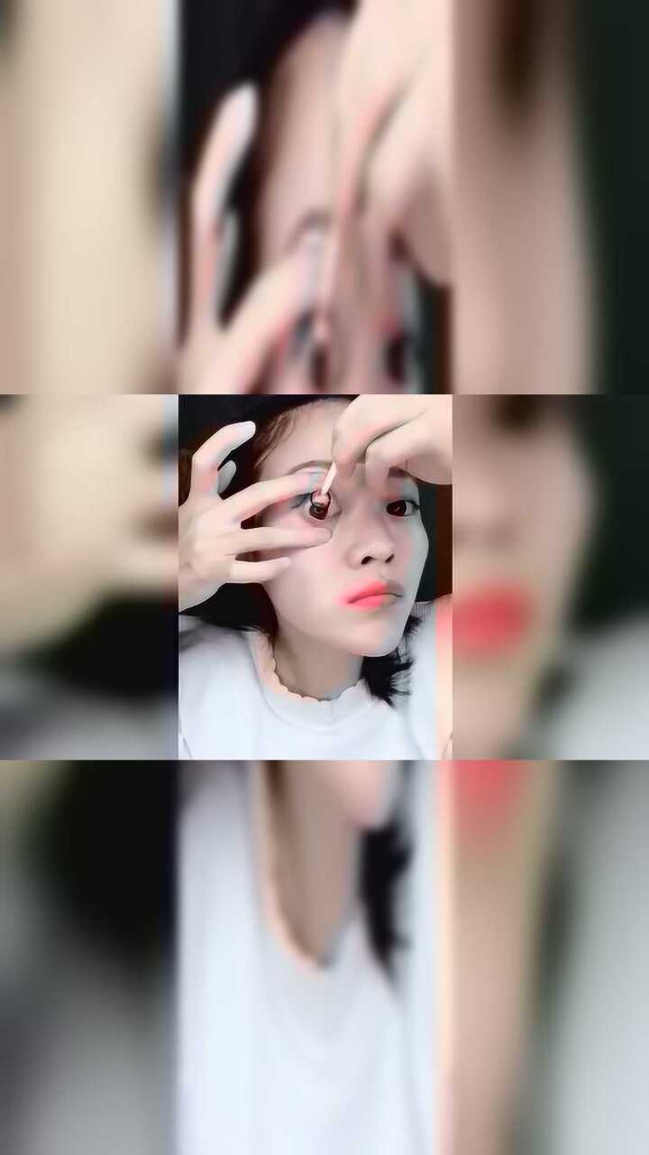 新手如何带美瞳，不会的有人教_高清