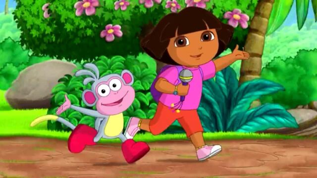 爱探险的朵拉 机灵的小猴子