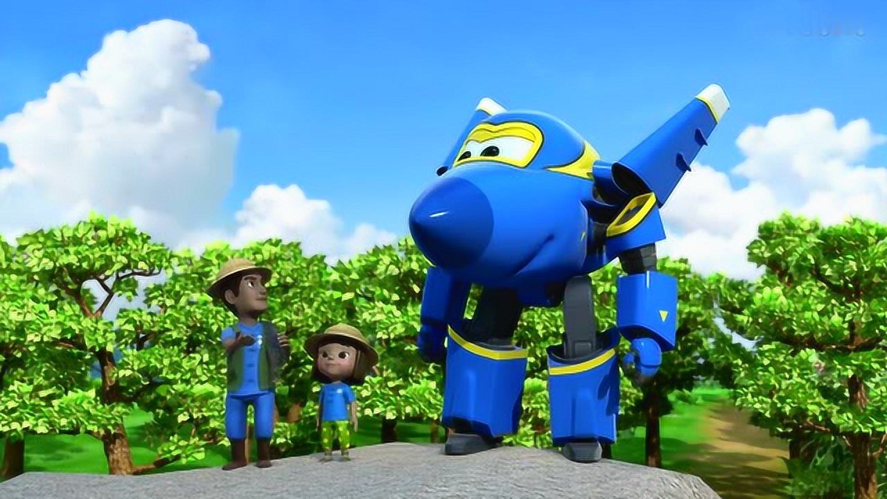 超级飞侠:没抓到小象 酷飞自己掉网里