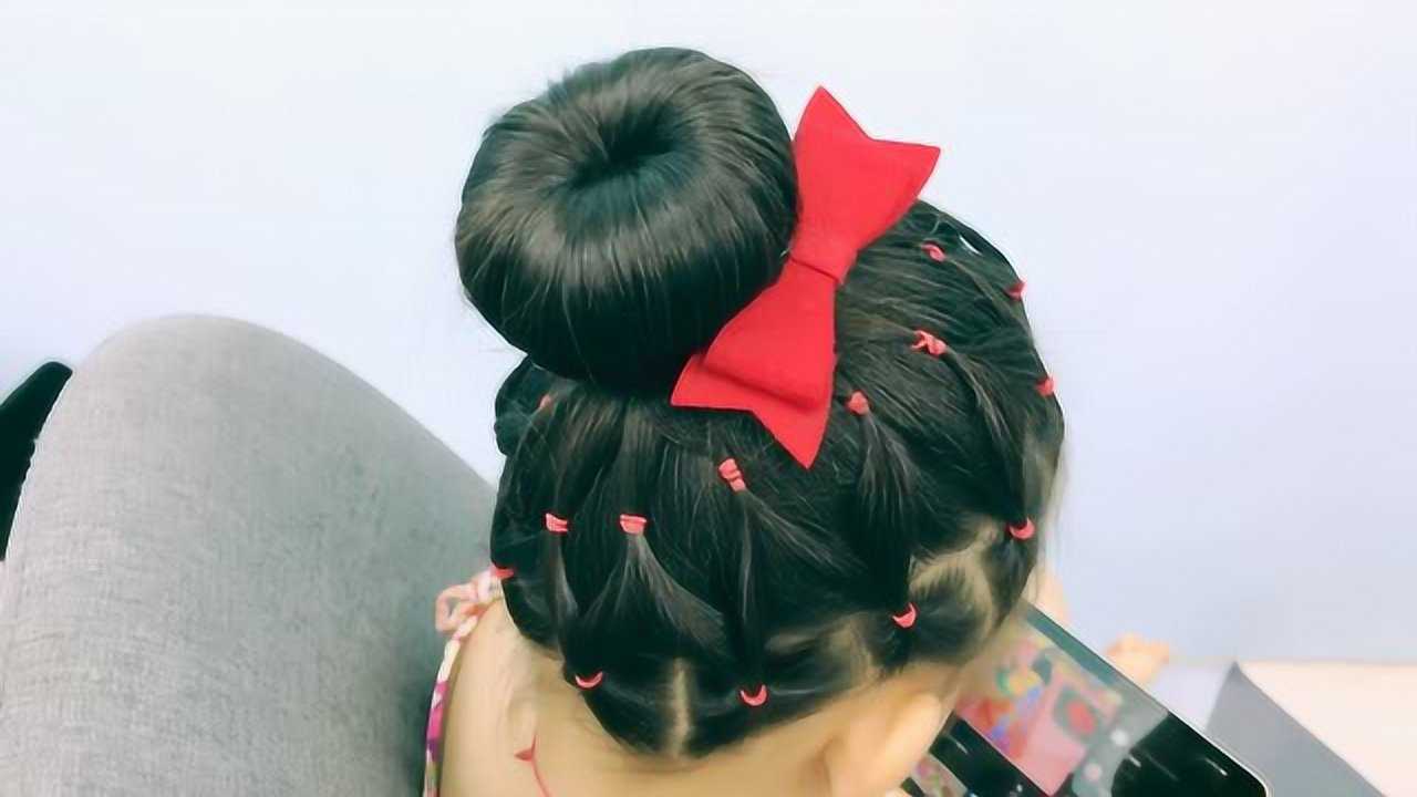 岚岚小辫子儿童编发 花样丸子头