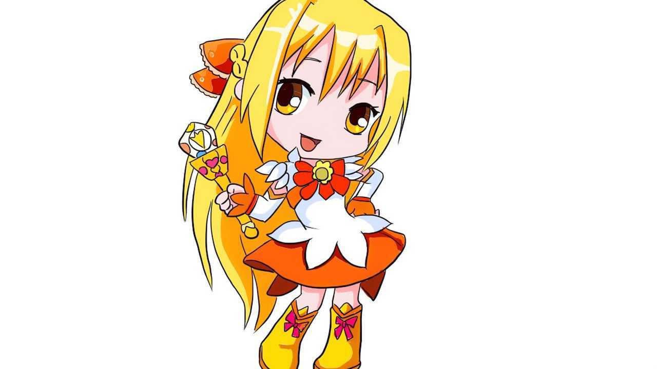 巴啦啦小魔仙之可爱的q版魔仙小蓝儿童卡通简笔画